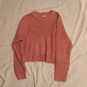 Small American eagle pink chunky sweater